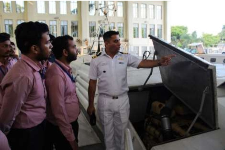 ONE-DAY INDUSTRIAL VISIT AT INDIAN COAST GUARD, HALDIA
